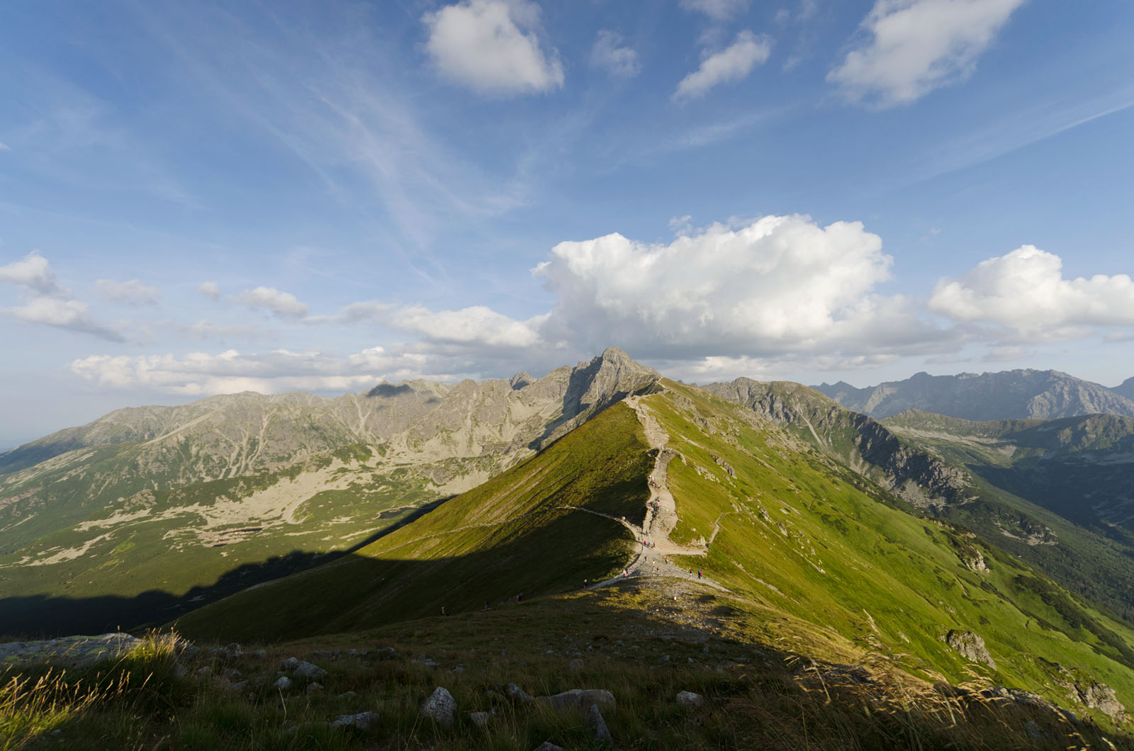 A mountain ridge in the High Tatras near Zakopane
